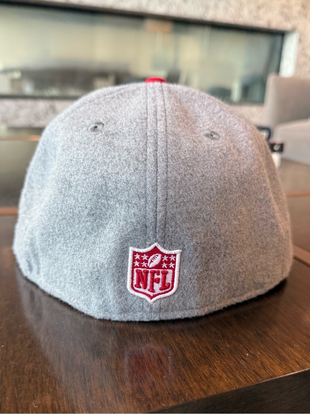 New Era San Francisco 49ers Gray and Red 59FIFTY Fitted Hat. 7 3/8 - Picture 5 of 8